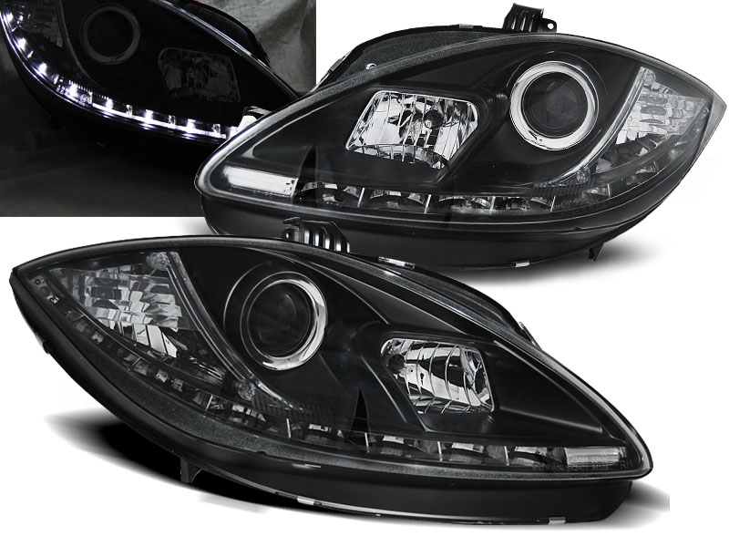 Predné svetlá Seat Leon 09-13 Devil Eyes Black