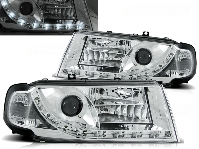 Predné svetlá Škoda Octavia 1 Devil Eyes Chrome