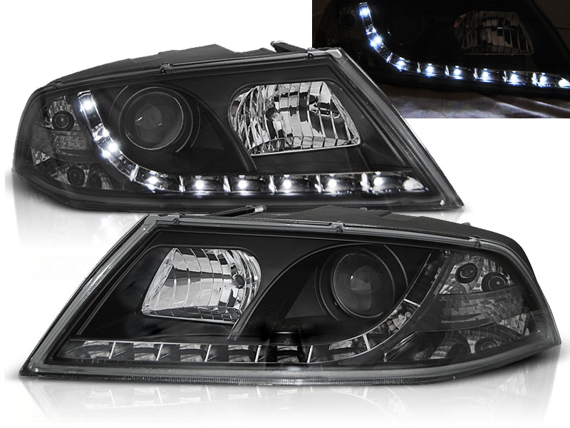 Predné svetlá Škoda Octavia 2 04-08 DE Black