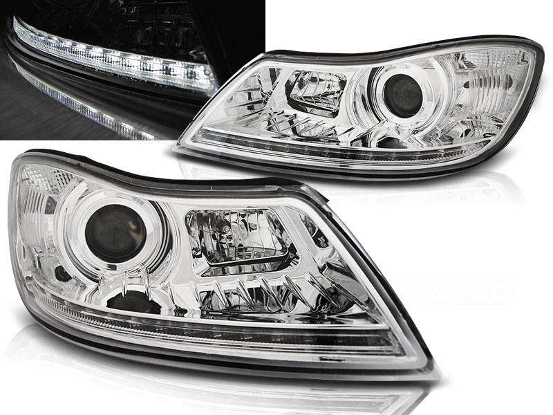 Predné svetlá Škoda Octavia 2 09-12 Chrome
