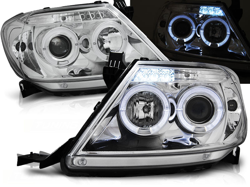 Predné svetlá Toyota Hilux 05-11 Angel Eyes Chrome