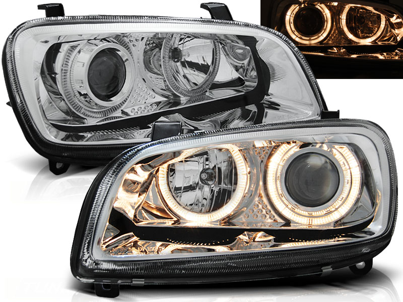 Predné svetlá Toyota RAV4 94-00 Angel Eyes Chrome