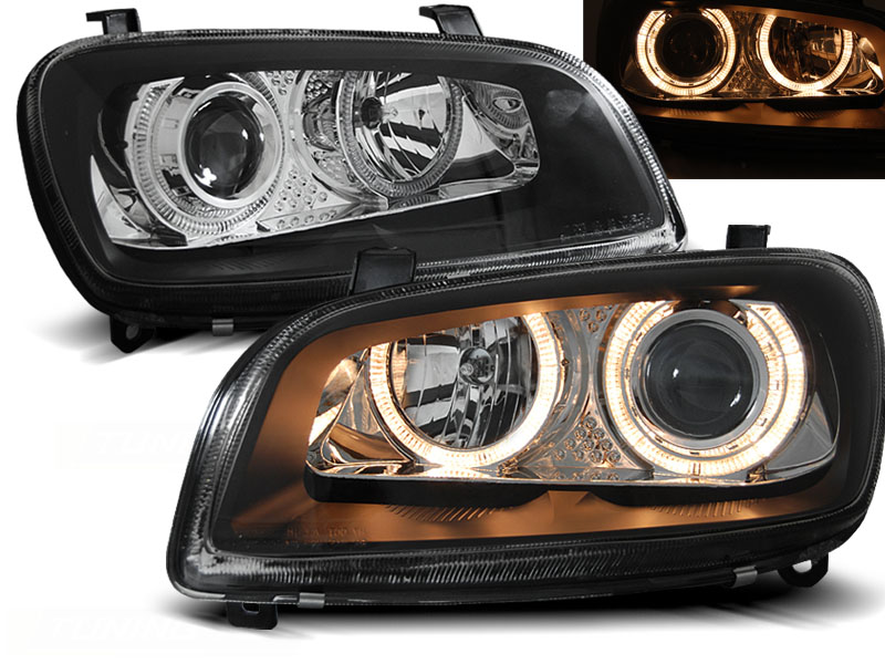 Predné svetlá Toyota RAV4 94-00 Angel Eyes Black