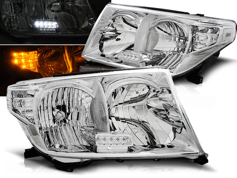Predné svetlá Toyota Land Cruiser FJ200 07-12 Chrome