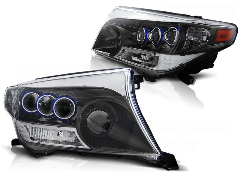 Predné svetlá Toyota Land Cruiser FJ200 07-12 - Black Chrome