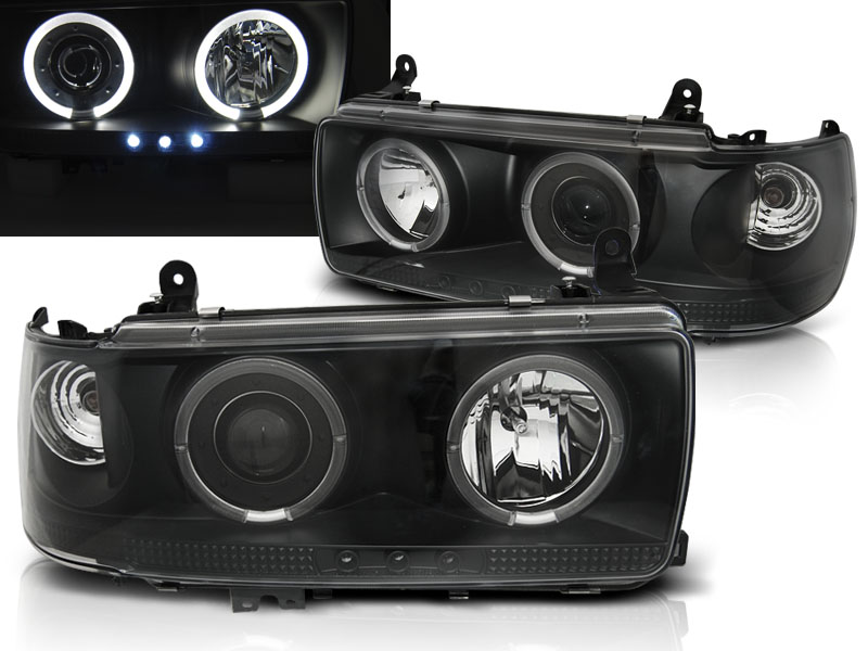 Predné svetlá Toyota Land Cruiser FJ 80 90-97 Black