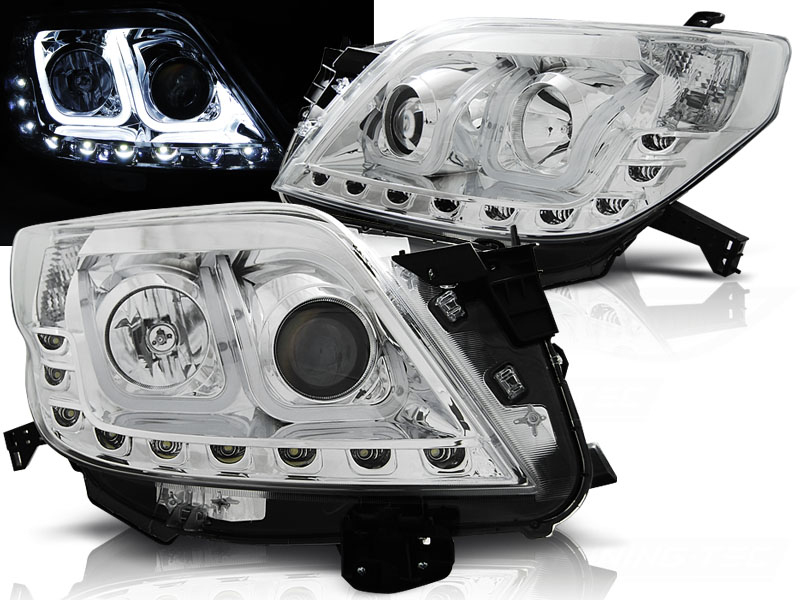 Predné svetlá Toyota Land Cruiser 150 09-13 Tube Light Chrome