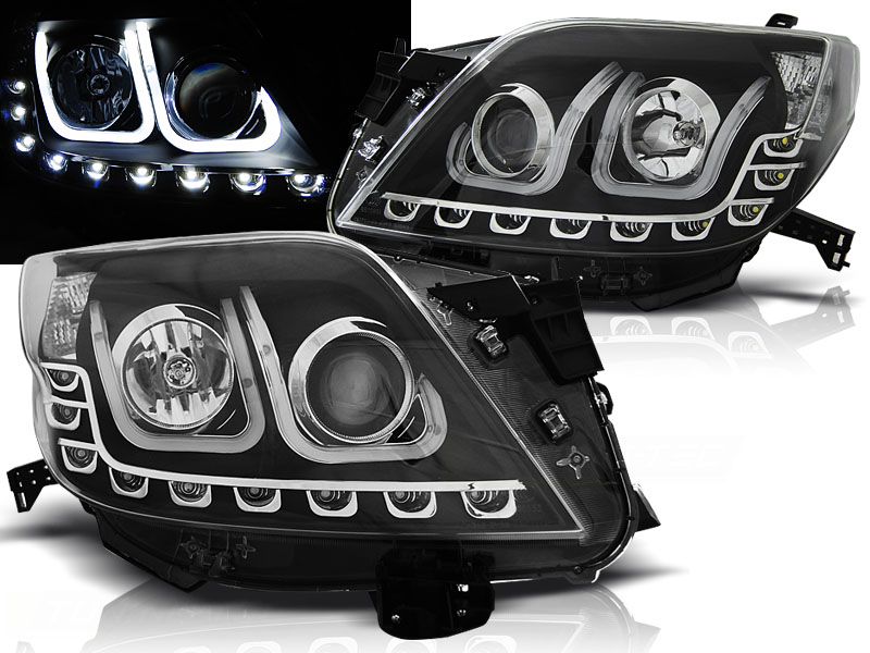 Predné svetlá Toyota Land Cruiser 150 09-13 Tube Light Black