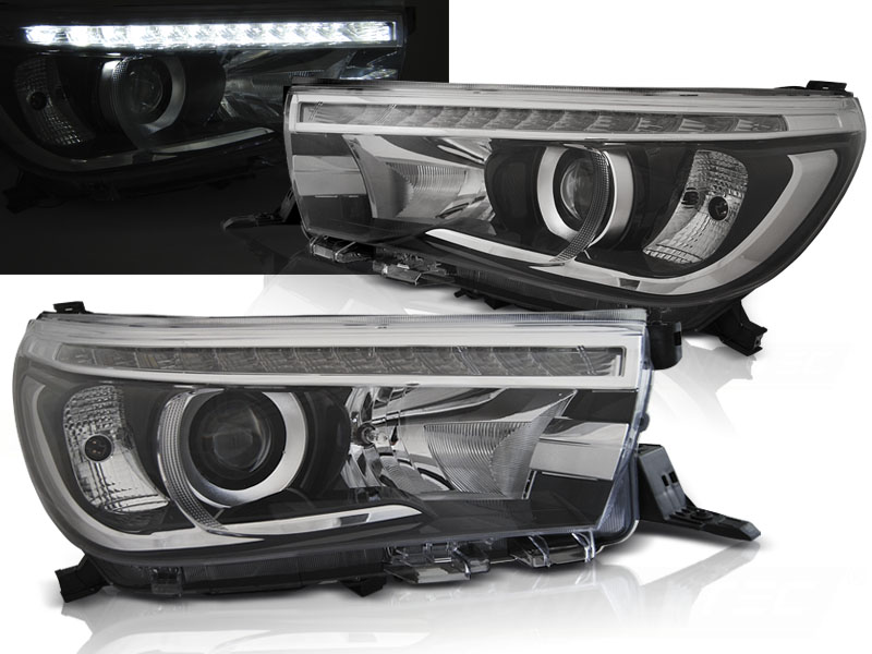 Predné svetlá Toyota Hilux 16-20 Projector LED Black