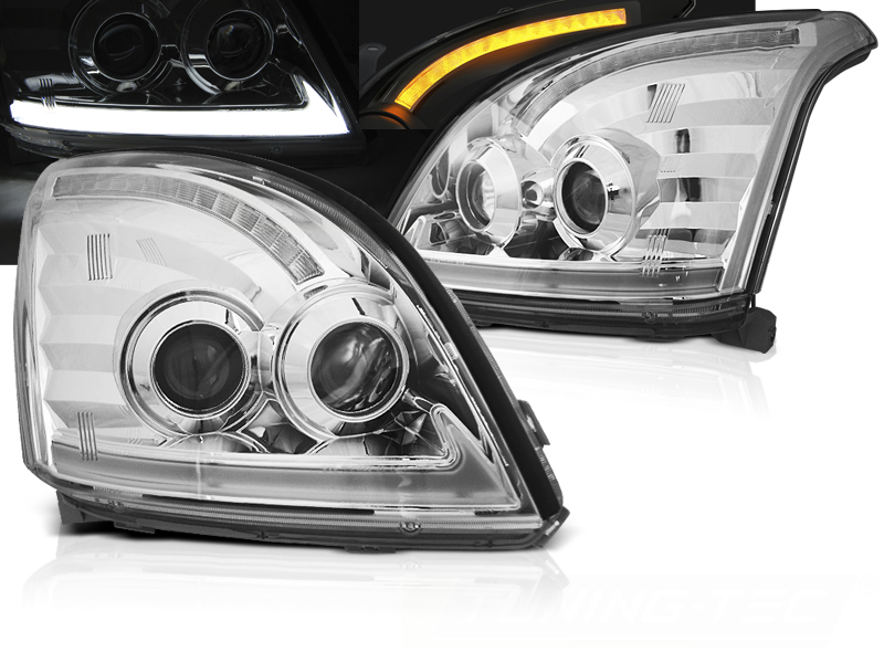 Predné svetlá Toyota Land Cruiser 120 03-09 Dynamic Chrome
