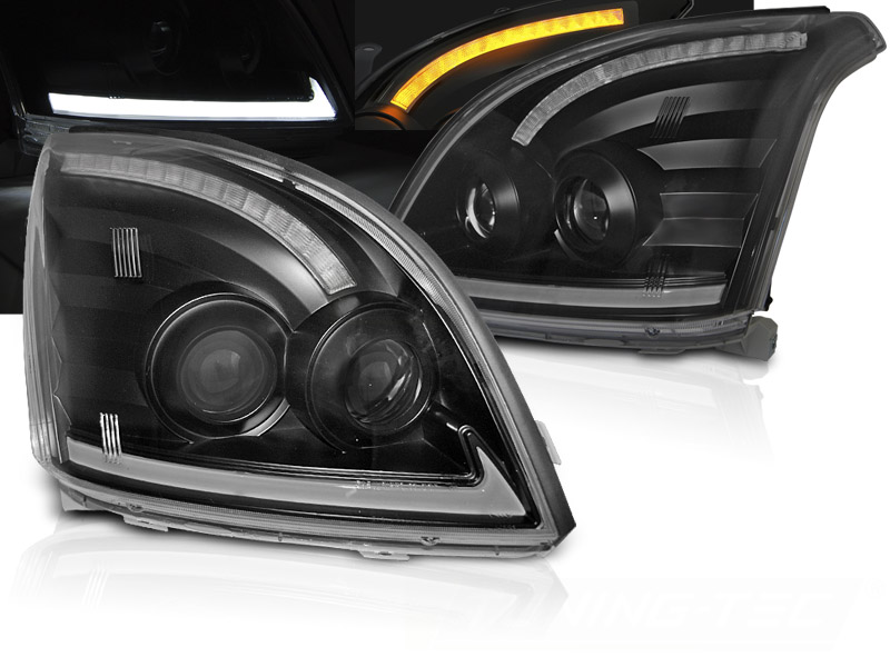 Predné svetlá Toyota Land Cruiser 120 03-09 Dynamic Black