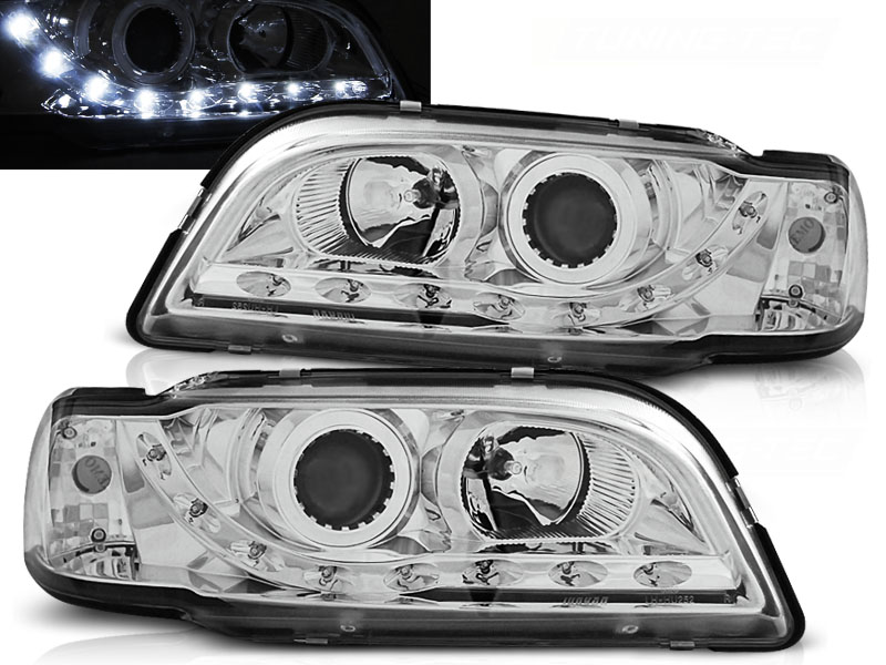 Predné svetlá Volvo S40/V40 96-00 Devil Eyes Chrome