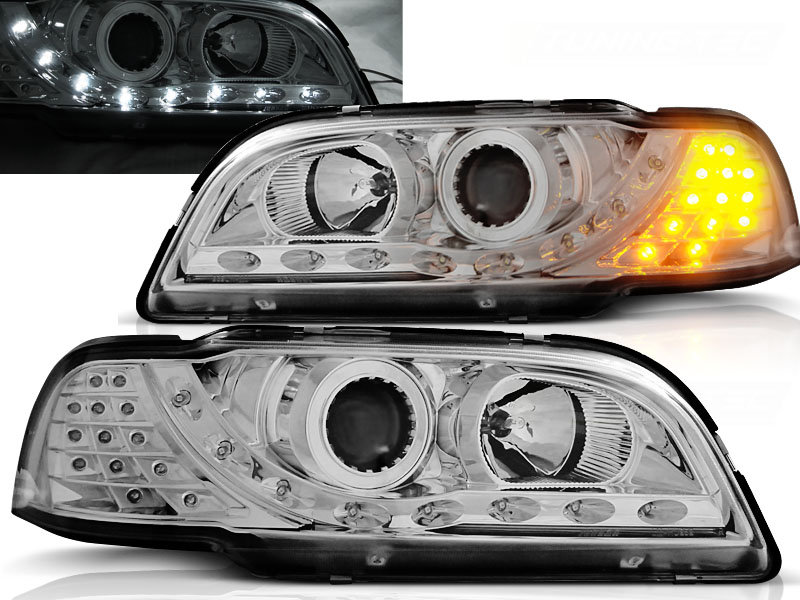 Predné svetlá Volvo S40/V40 - smerovky LED Devil Eyes Chrome