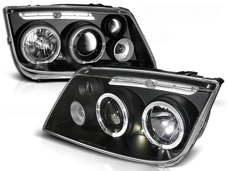 Predné svetlá VW Bora Angel Eyes Black