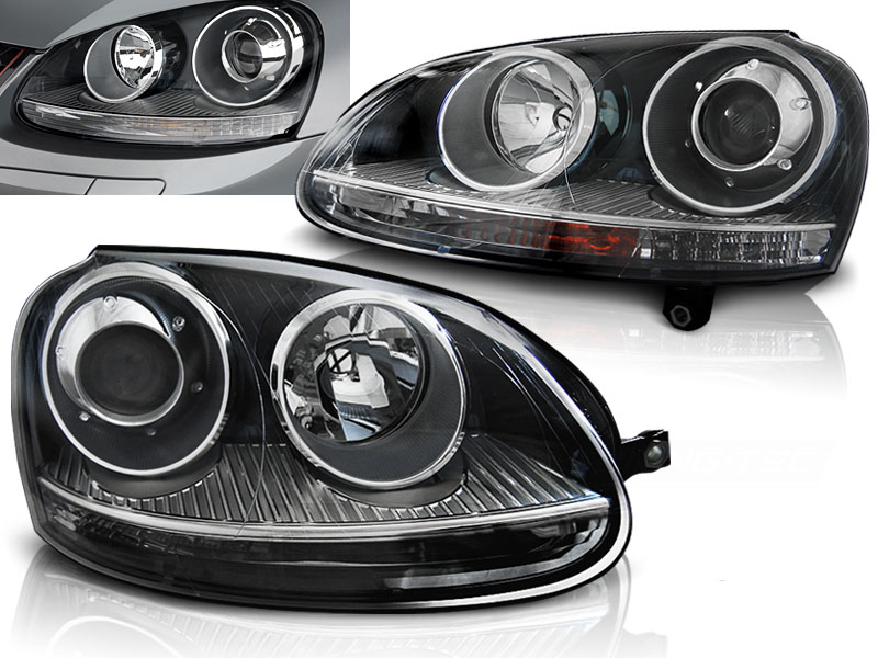 Predné svetlá VW Golf 5 GTI Look Black
