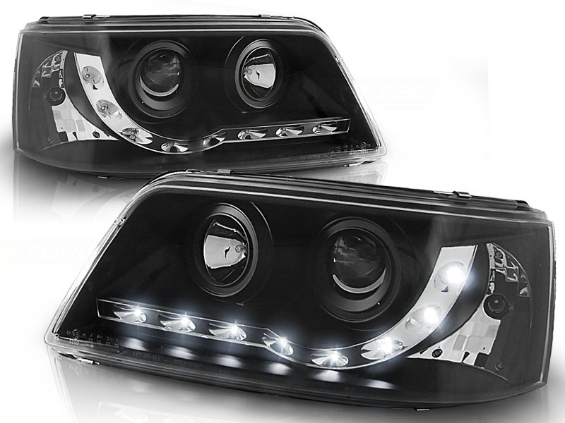 Predné svetlá VW T5 03-09 Devil Eyes Black - 24
