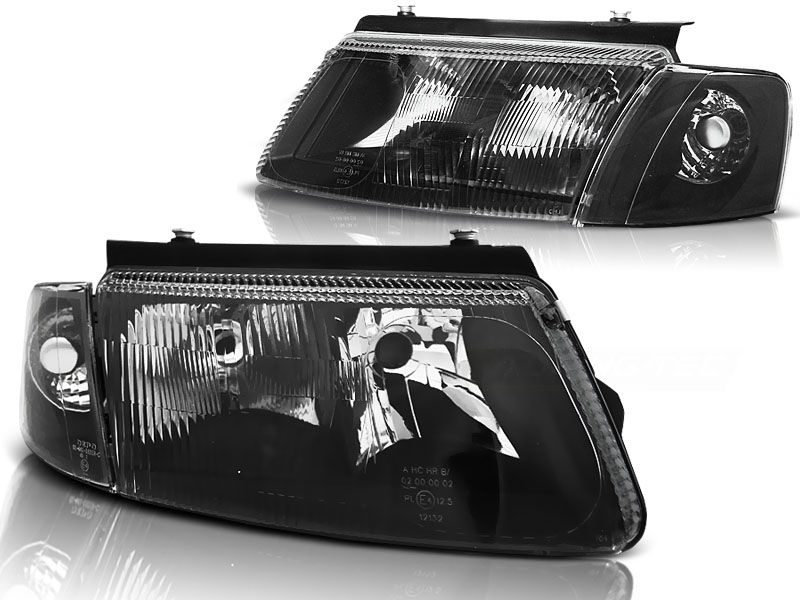 Predné svetlá VW Passat B5 H7/H4 Black