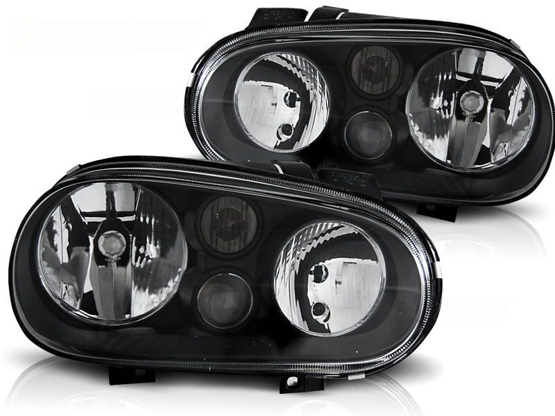 Predné svetlá VW Golf 4 97-03 Black - 34