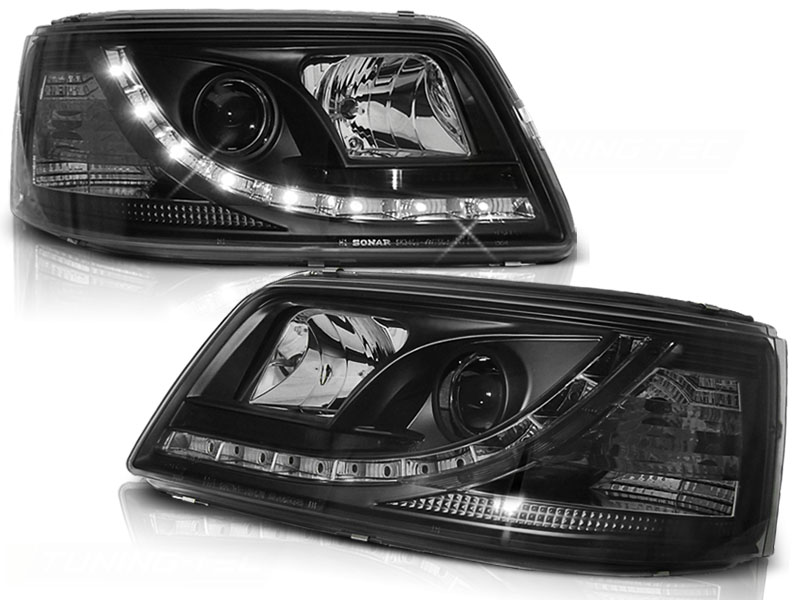 Predné svetlá VW T5 03-09 Devil Eyes Black - 38