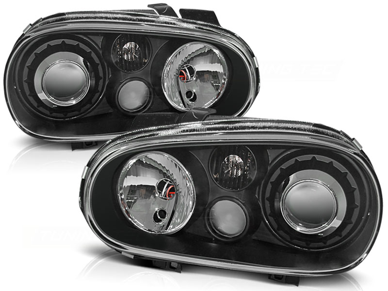 Predné svetlá VW Golf 4 97-03 Black - 62