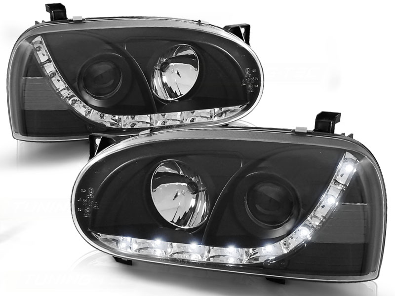 Predné svetlá VW Golf 3 91-97 Devil Eyes Black
