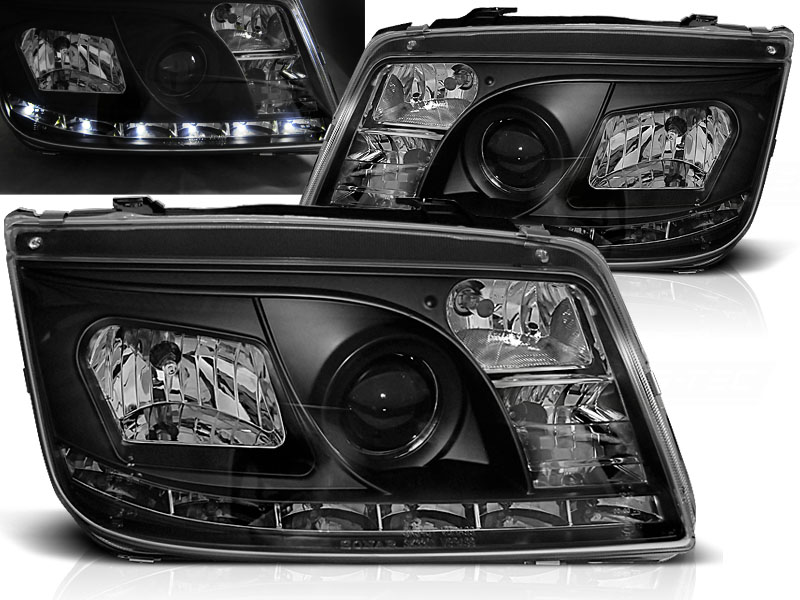Predné svetlá VW Bora Devil Eyes Black