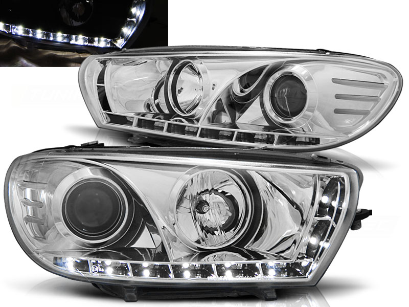 Predné svetlá VW Scirocco 08-14 Devil Eyes Chrome