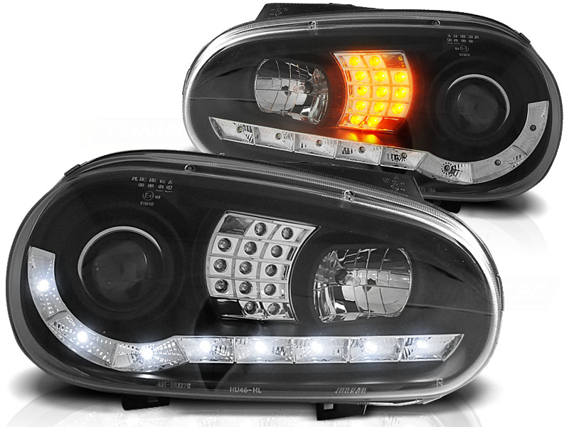 Predné svetlá VW Golf 4 Devil Eyes Black