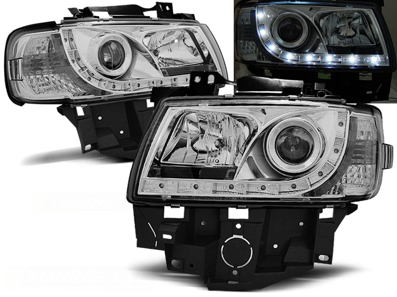 Predné svetlá VW T4 96-03 Devil Eyes Chrome