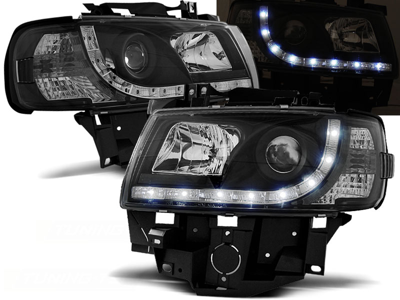 Predné svetlá VW T4 96-03 Devil Eyes Black