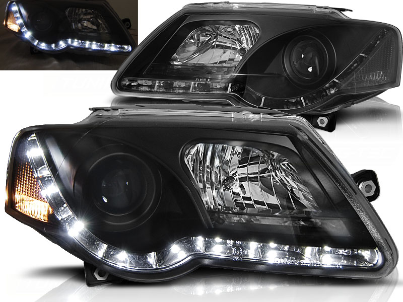 Predné svetlá VW Passat 3C B6 Devil Eyes Black