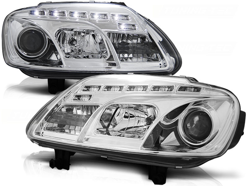 Predné svetlá VW Touran/Caddy Devil Eyes Chrome