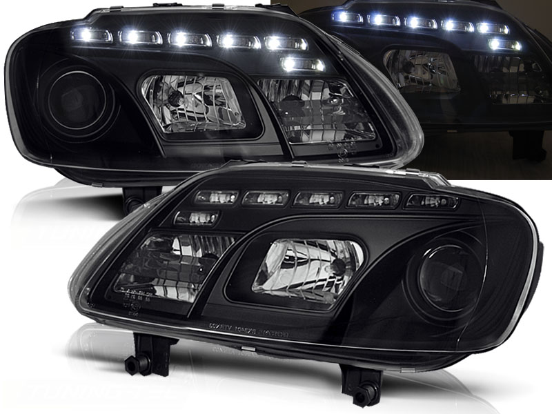 Predné svetlá VW Touran/Caddy Devil Eyes Black