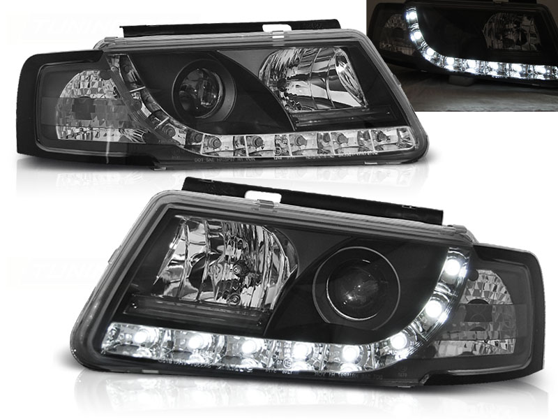 Predné svetlá VW Passat B5 3B DRL Devil Eyes Black
