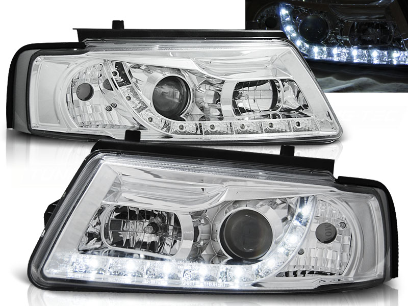Predné svetlá VW Passat B5 3B Devil Eyes Chrome