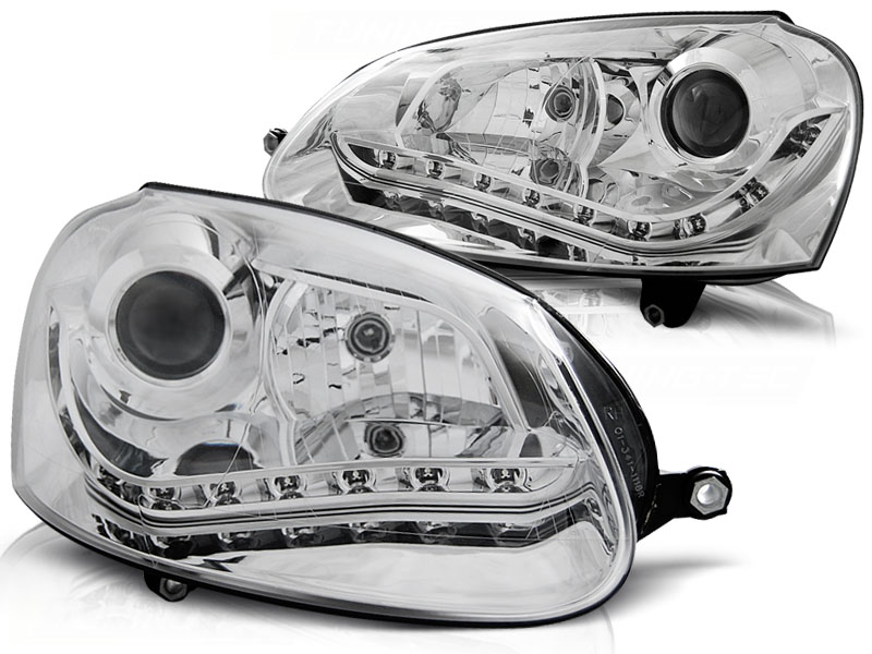 Predné svetlá VW Golf 5 Xenón DE Chrome