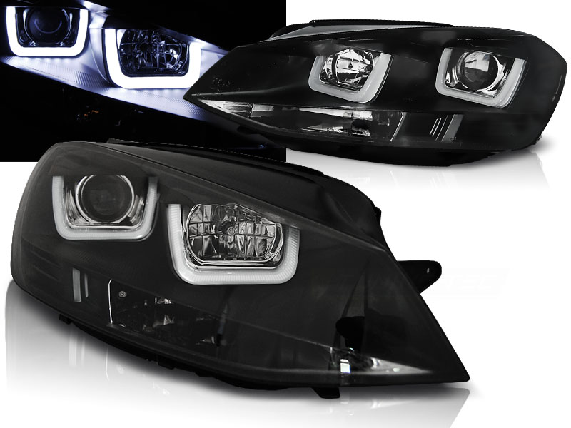 Predné svetlá VW Golf 7 U-TYPE Black