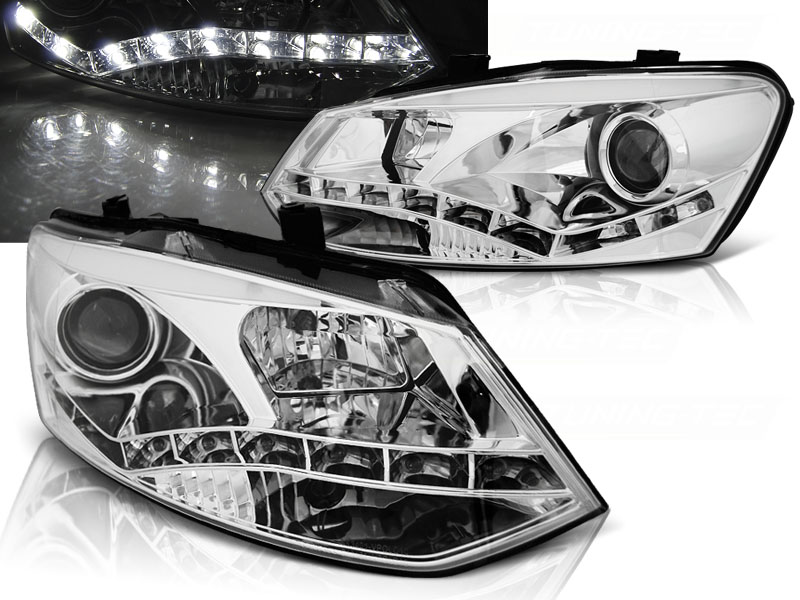 Predné svetlá VW Polo 6R 09-14 Chrome - N3