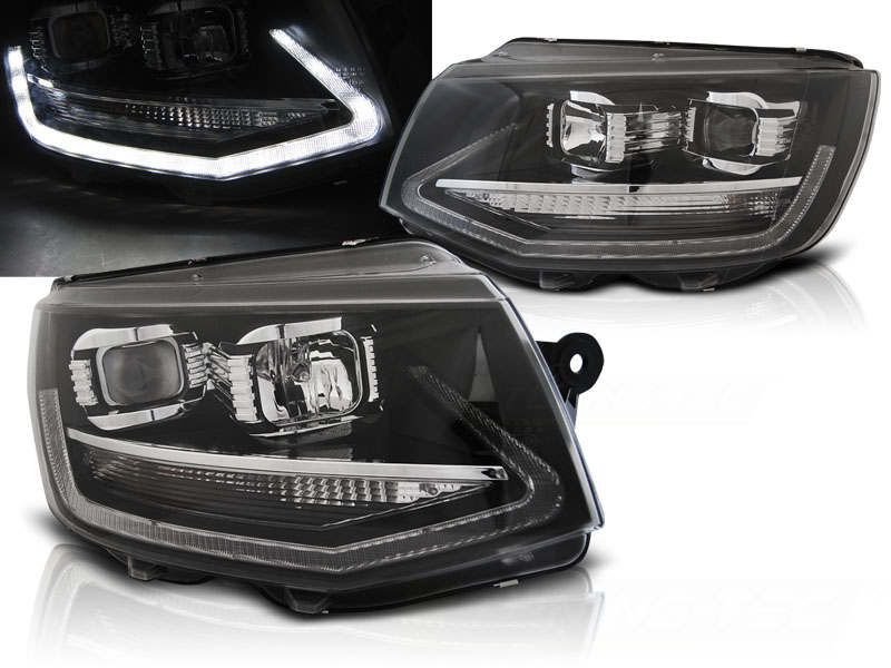 Predné svetlá VW T6 DRL LED Black