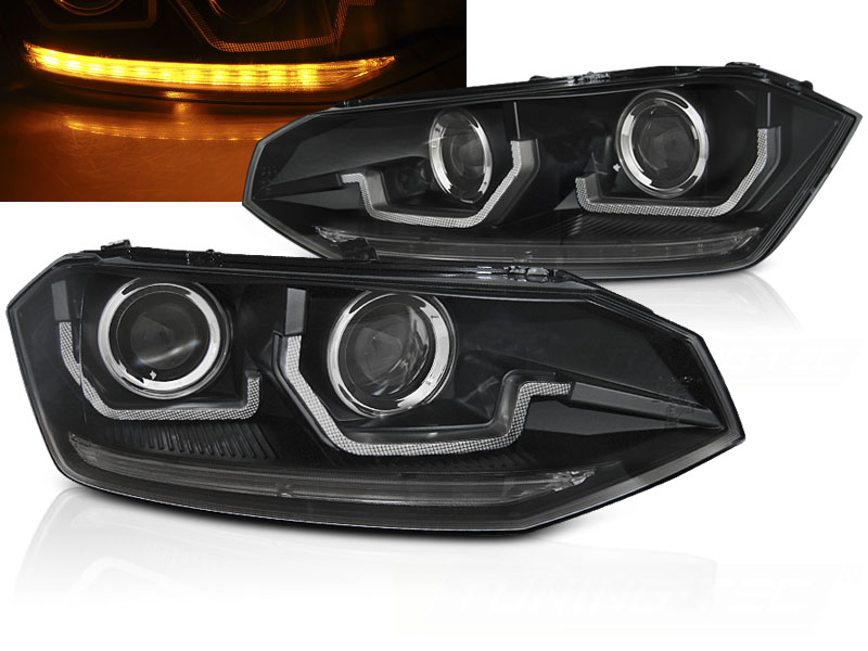 Predné svetlá VW Polo 2G Dynamic Black