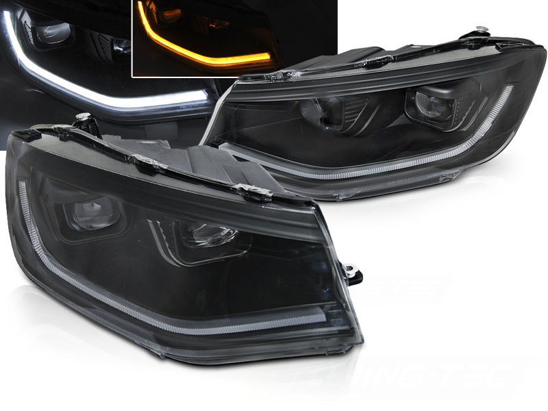 Predné svetlá VW Caddy 20- Full LED Black