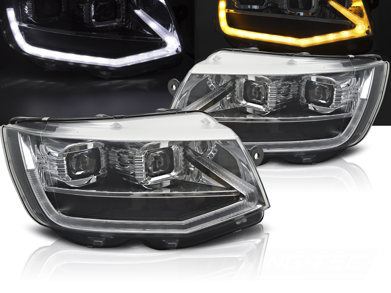 Predné svetlá VW T6 Full LED Chrome