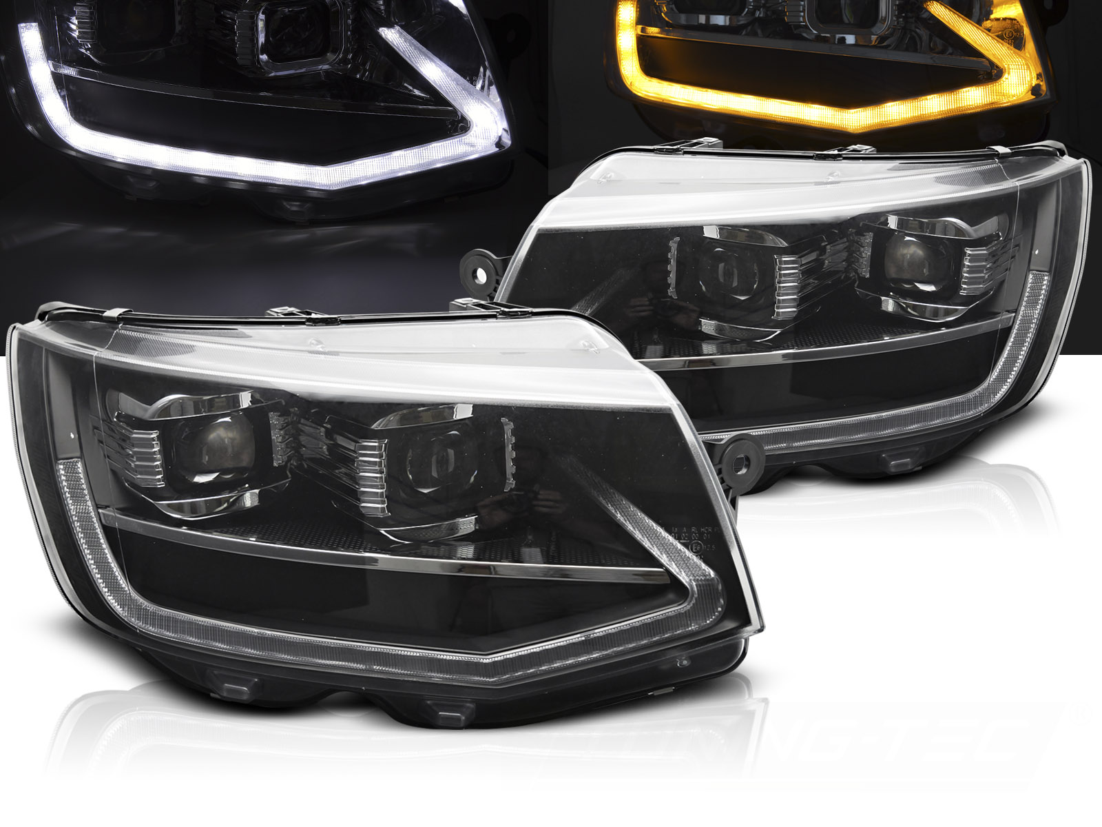 Predné svetlá VW T6 Full LED Black