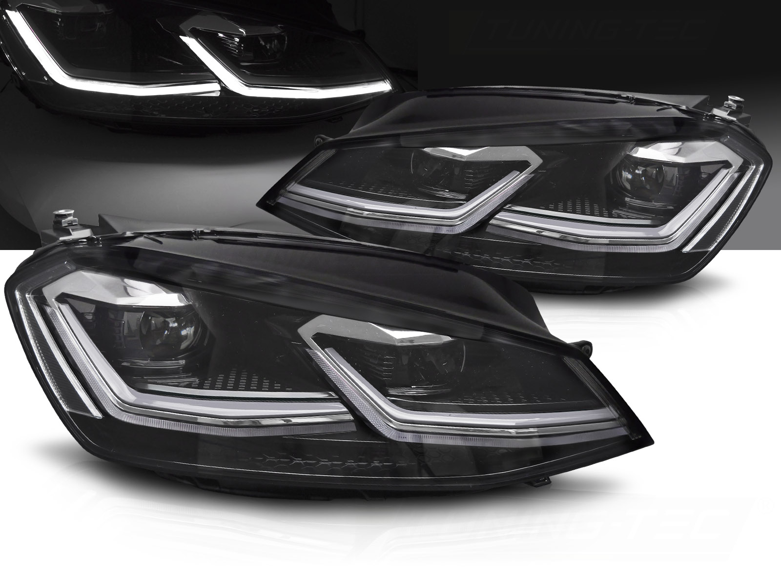 Predné svetlá VW Golf 7 Line Full LED Silver