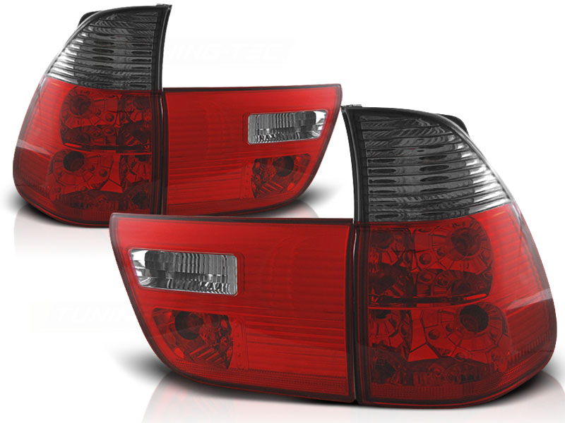 Zadné svetlá BMW E53 X5 99-03 Red Smoke