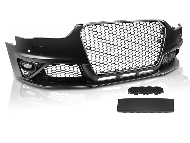 Predný nárazník Audi A4 B8 12-15 Sport PDC Black Chrome