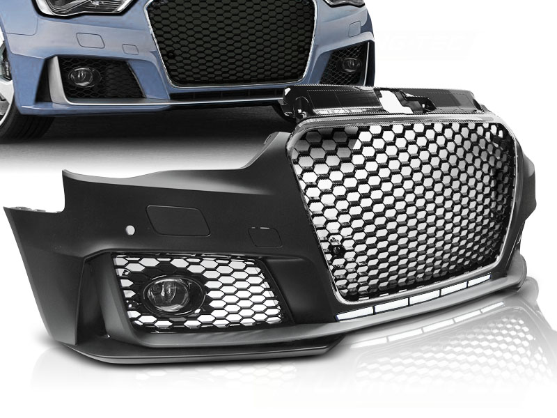 Predný nárazník Audi A3 8V 12-16 Sport PDC Black Chrome