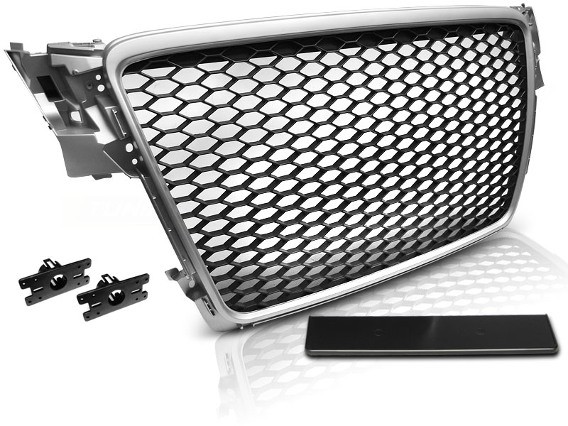 Predná maska Audi A4 B8 08-11 RS Style Silver