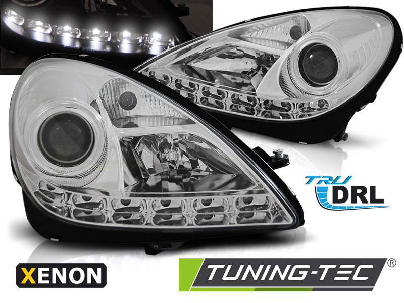 Predné svetlá Mercedes R171 SLK 04-11 Xenón DRL DE Chrome