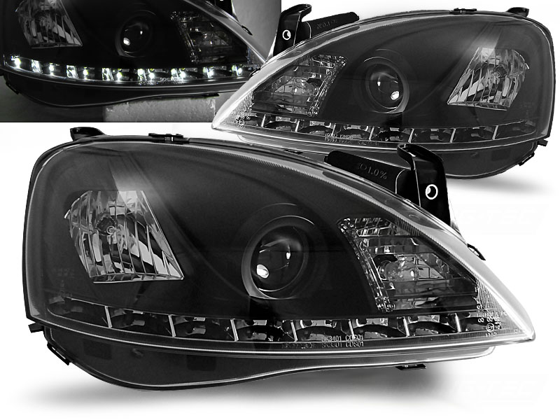 Predné svetlá Opel Corsa C 00-06 Devil Eyes Black